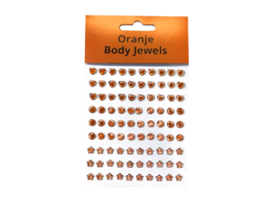 Face jewels oranje
