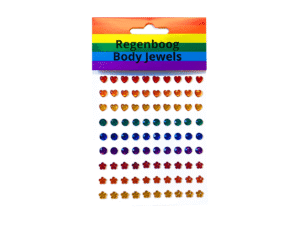 Face jewels regenboog